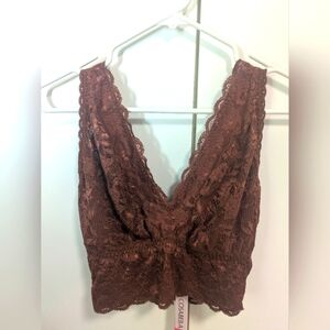 Never Say Never Cosabella Italian Lace Wireless Long Line Bra